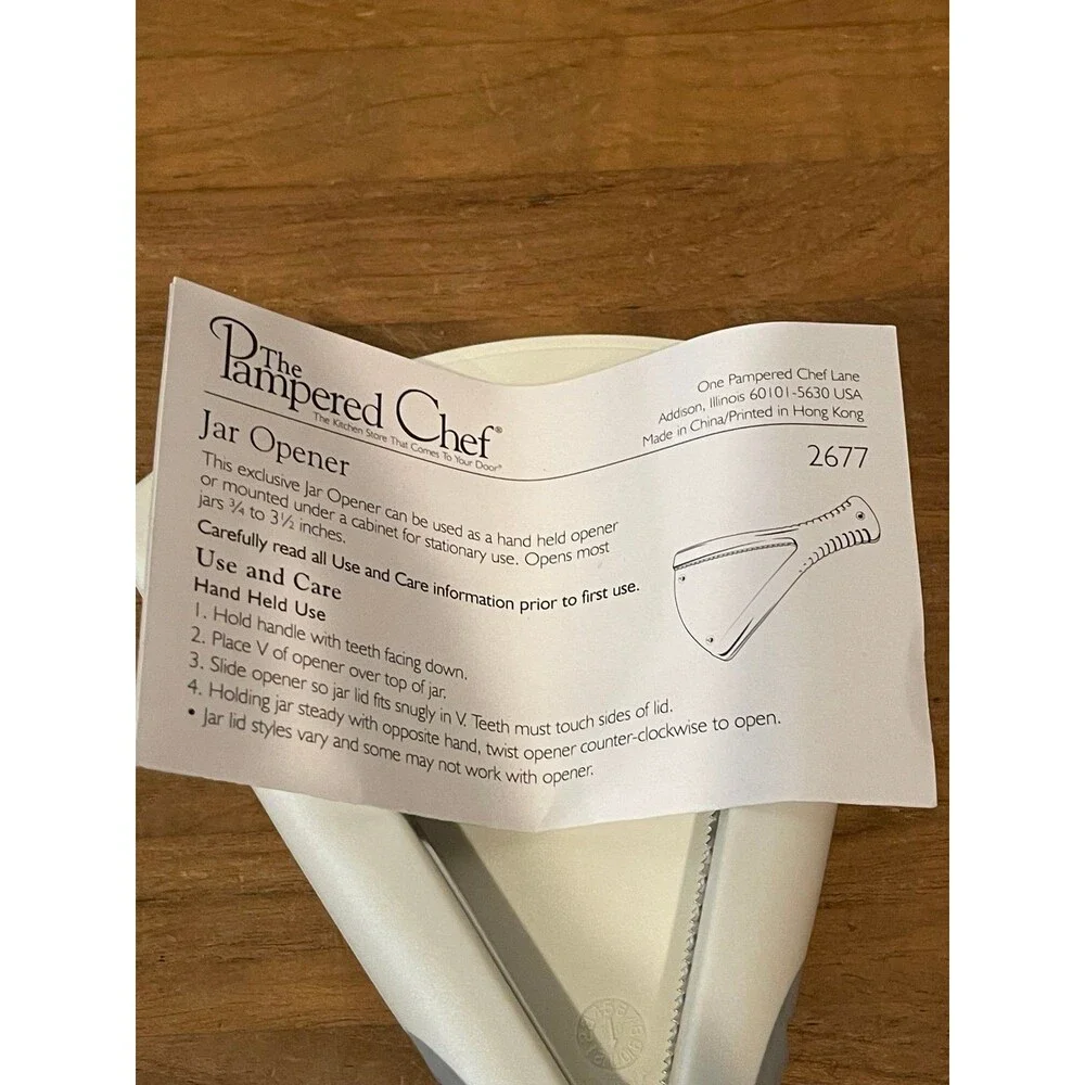 Pampered Chef Jar Opener 2677